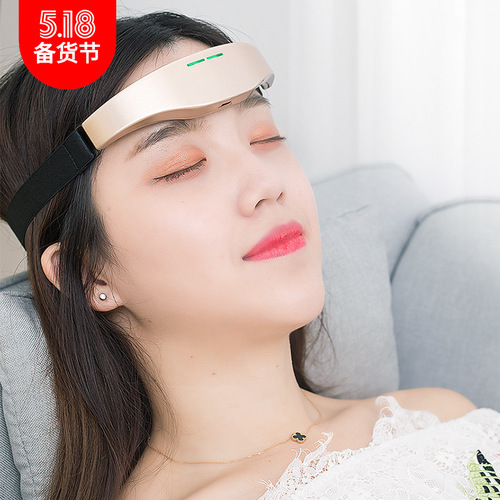 Head massage device smart sleep aid EMS massage device, new portable wireless microcurrent head sleep aid