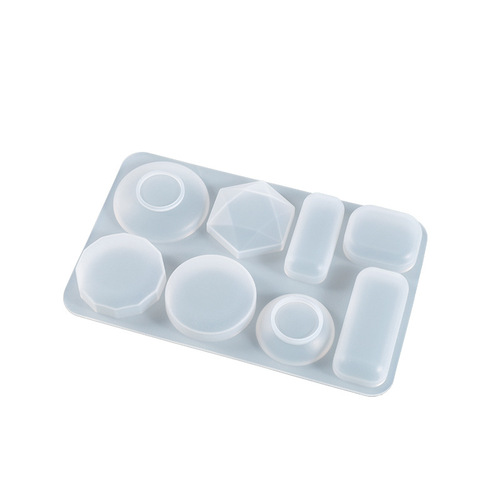 Poppy diy crystal glue mold pendant pendant geometric pendant earrings making jewelry silicone mold