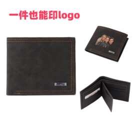 跨境钱包多功能短款皮夹子多卡位wallet可印logo时尚欧美pu钱包