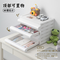 オフィス用キャスター付きデスク下収納キャビネット多層引き出し型収納ラックA4文具ノートデスクトップ整理ファイルキャビネット