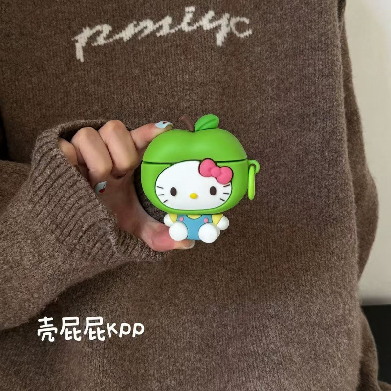 立体可爱硅胶造型苹果KTAirpods1/2代苹果无线蓝牙耳机保护套3/4|undefined