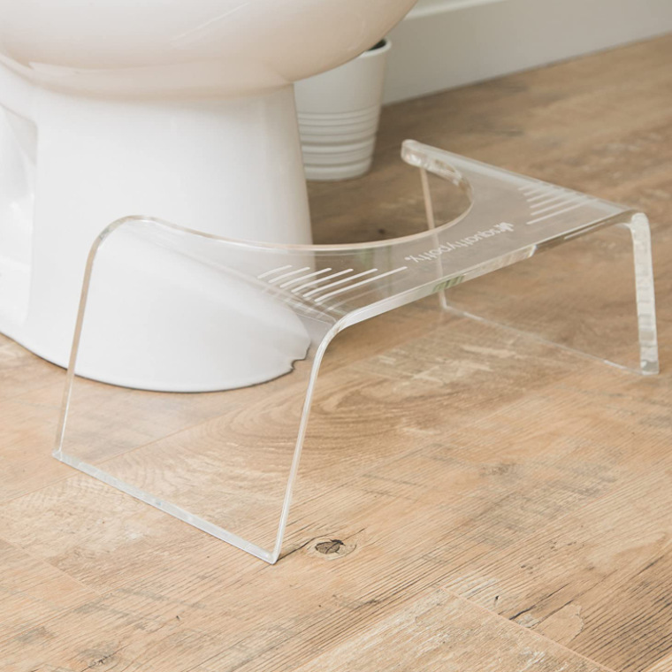 跨境货源亚克力脚踩凳蹲便坐便器马桶凳垫高椅板凳透明小凳子