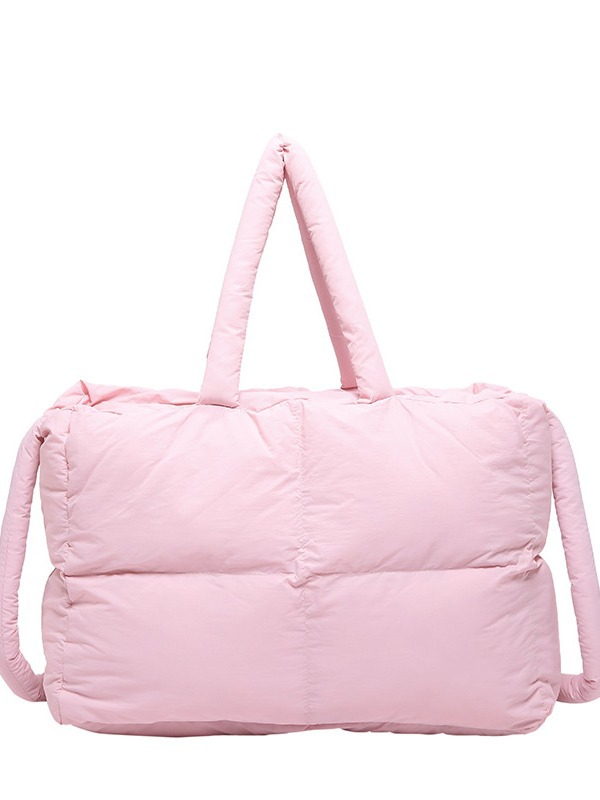 Libro rojo pequeño bolso de ropa de algodón bolso de plumón para mujeres 2024 gran capacidad bolsa de ocio bolsa de hombro para mujeres de viaje bolsa de mano