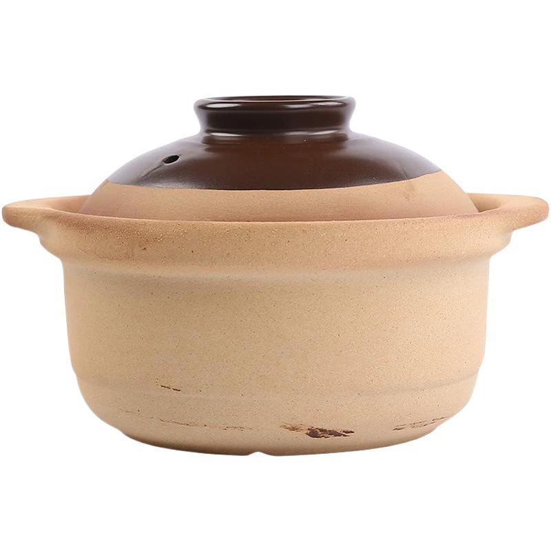 Застекленная кастрюля высокотемпературная устойчивая тушеная кастрюля большой емкости суп горшок открытым огнем старомодный суп горшок бытовые газовые приготовления горшок керамический горшок