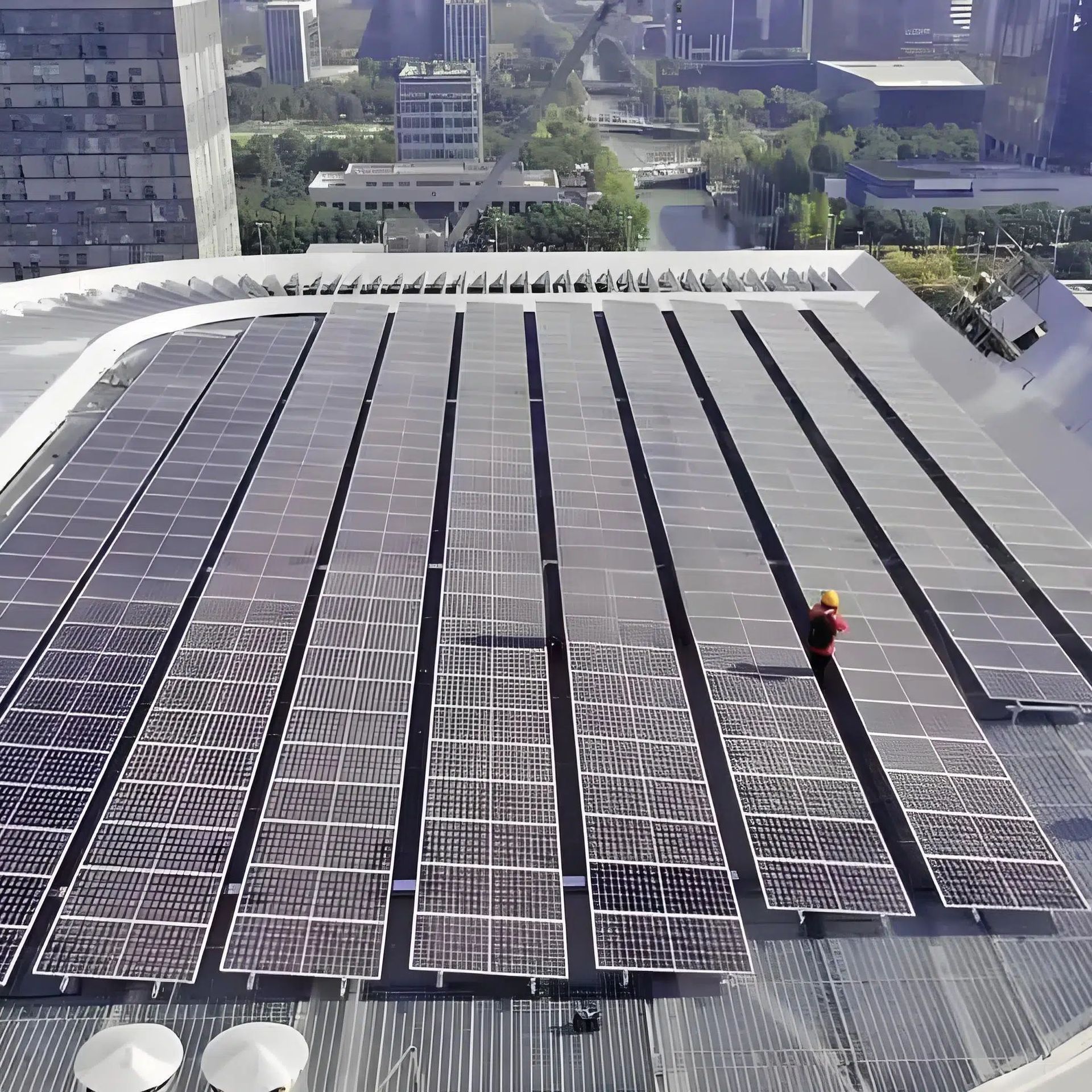 大型工商业厂房安装分布式光伏 屋顶工商业光伏发电施工建设工程