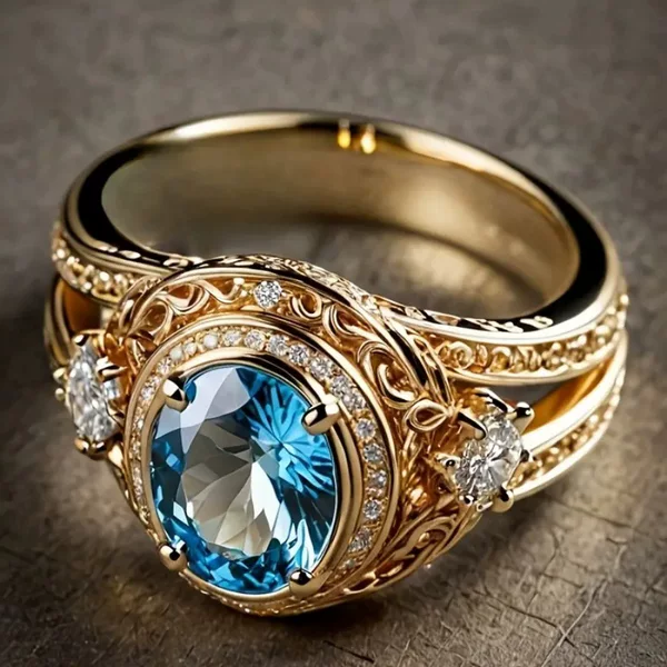 Qixun European and American Style Palace Noblewoman High-End Accessories Princess-Style Ring for Women Factory Direct Sales