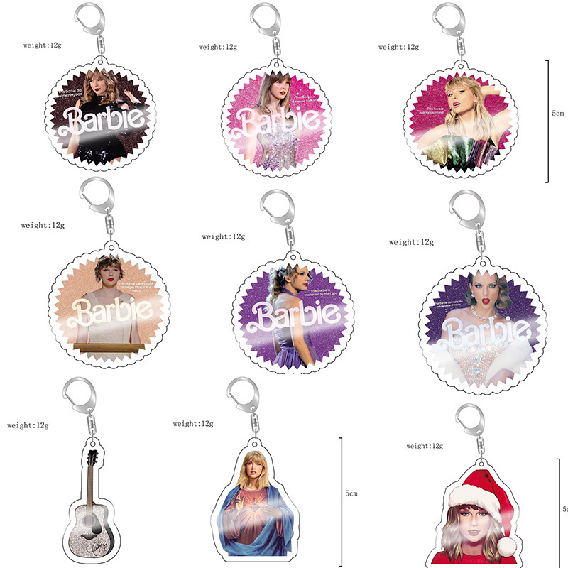 Singer Taylor Swift shoes flower zhibi star Taylor Swift acrylic keychain pendant