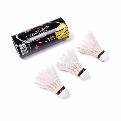Professional and Recreational Training Duck Feather Badminton Balls (3 Pack) with High Elasticity, Direct Supply from Manufacturer
