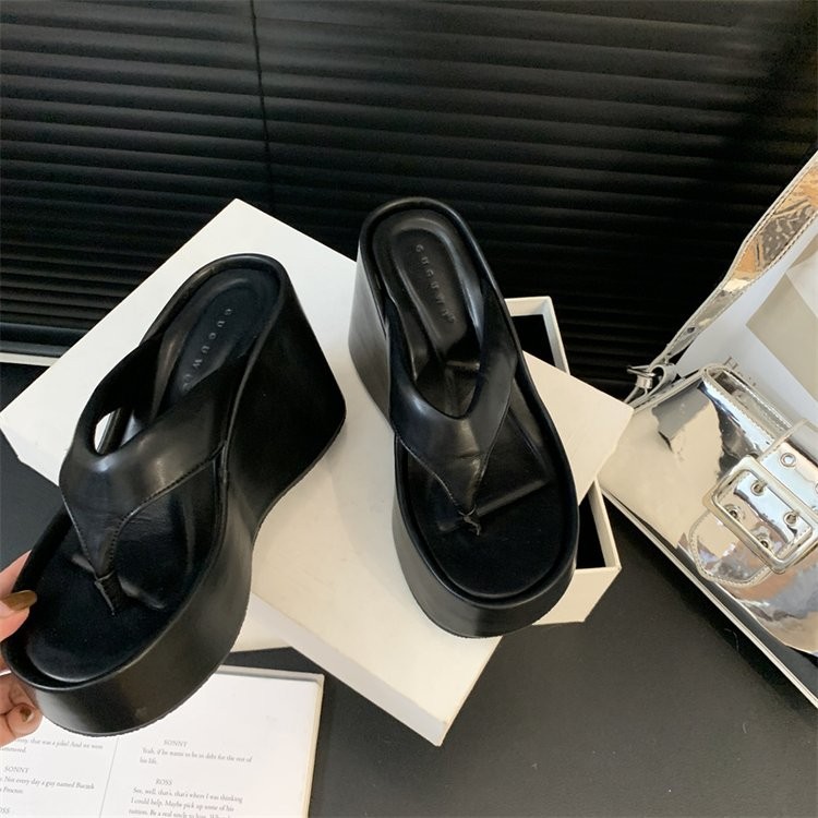 Summer women's slippers wedge heel platform