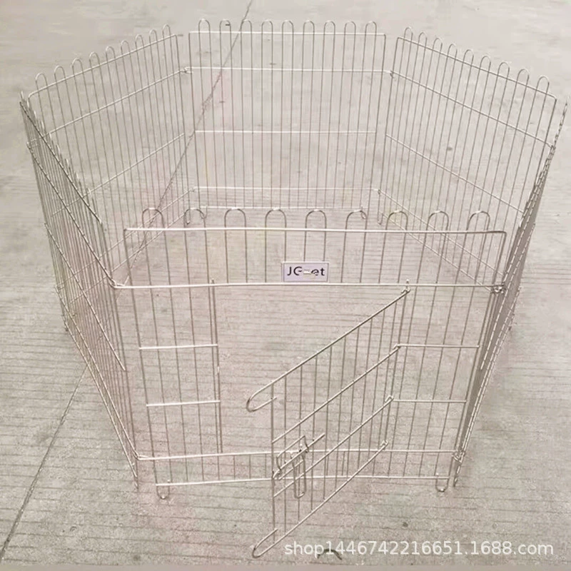 Складная клетка для бега домашних животных, перила для собак, Тедди, ограждение для собак померанского шпица, ограждение из нержавеющей стали, прочный продукт для собак без ржавчины