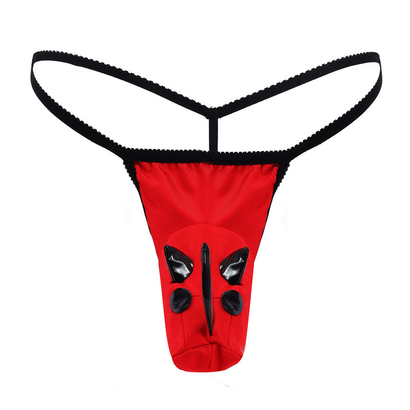 Cross-border New Three-dimensional Rhino Head Creative Animal Party Funny Elephant Trunks Cartoon Men's Fun Thongs