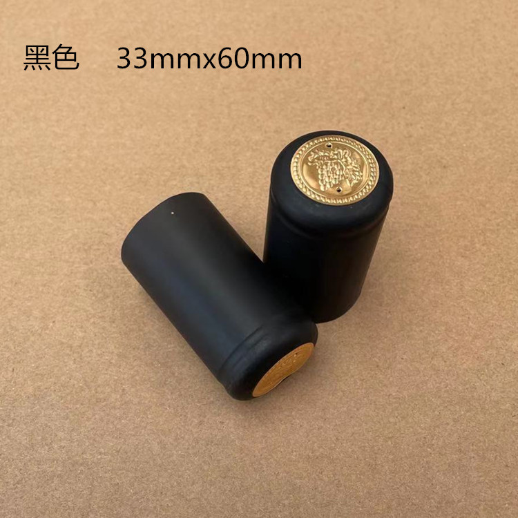 PVC tapa de plástico botella de vino rojo película de sellado cable de tracción fácil película Termocontraíble botella de vino de vidrio película de encogimiento en stock al por mayor