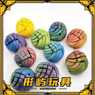 跨境3D打印可旋转变形解压球铰接活动史莱姆球指尖机械把玩摆件