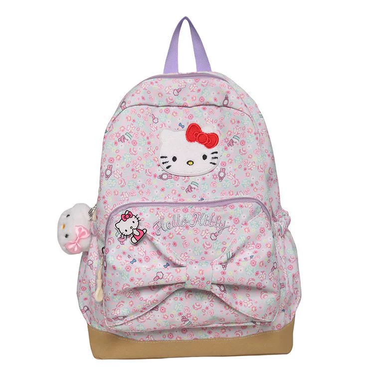 Милая рюкзак Hello Kitty для тинейджеров и студентов, вместительный, стильный, с возможностью подвески/без подвески