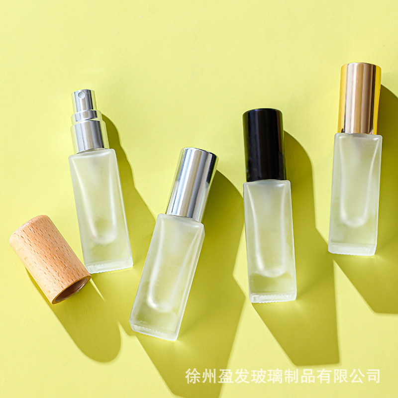 すりガラス香水瓶3ml 5ml 10ml 20ml木蓋香水分注瓶香水スプレー瓶|undefined
