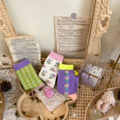 21-23春季碎花條紋中筒襪女棉寶寶襪子兒童襪子批發