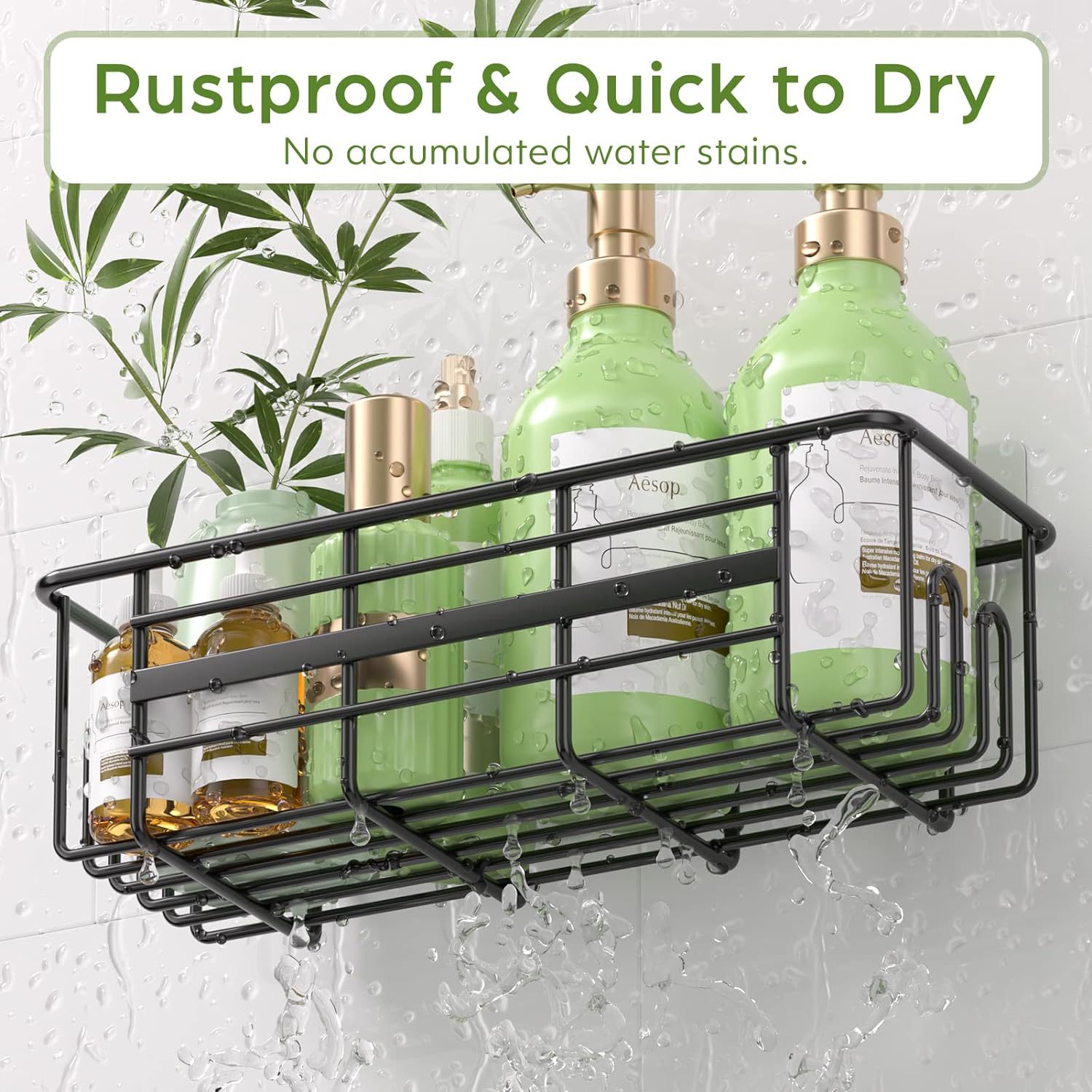 Estante de almacenamiento de baño sin perforadoras transfronterizo montado en la pared fregadero de cocina de múltiples capas inodoro estante de almacenamiento de organización multifuncional