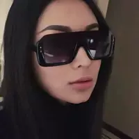 Звезда в том же стиле, Большая квадратная круглая оправа, солнцезащитные очки для похудения, женские персонализированные цельные Квадратные Солнцезащитные очки в стиле ретро, мужские