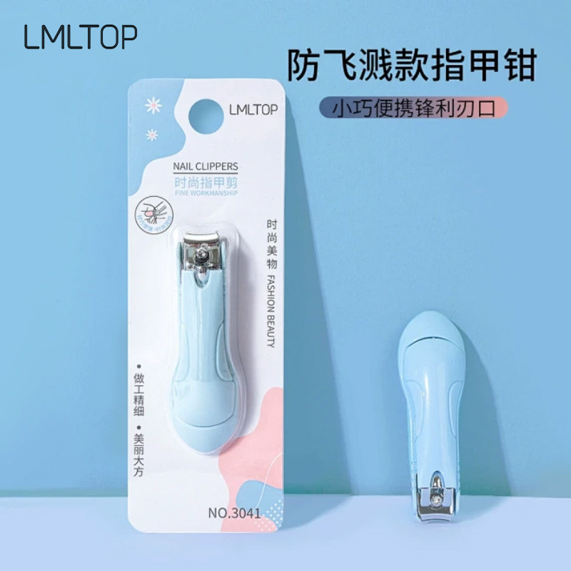 LMLTOP moda cortaúñas portátiles cortaúñas herramientas de manicura cortaúñas antideslizantes 3041