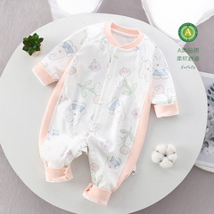 Newborn Bodysuit Baby Boneless Tunic Spring and Autumn 100% Cotton Firstborn Monk Suit Crawling Suit for Boys and Girls Spring and Autumn Clothes