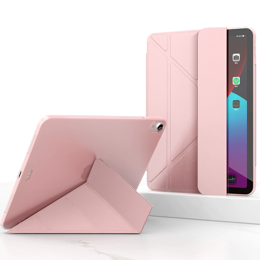Чехол для планшета (Apple) iPad Pro 10.5 — мягкий TPU корпус, кожаный крышка, встроенная подставка, защита от падения