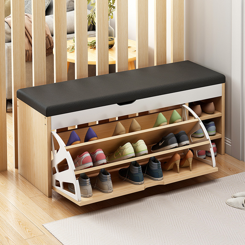 鞋櫃家用門口入戶換鞋凳省空間窄收納儲物櫃室內防塵可坐翻斗鞋架