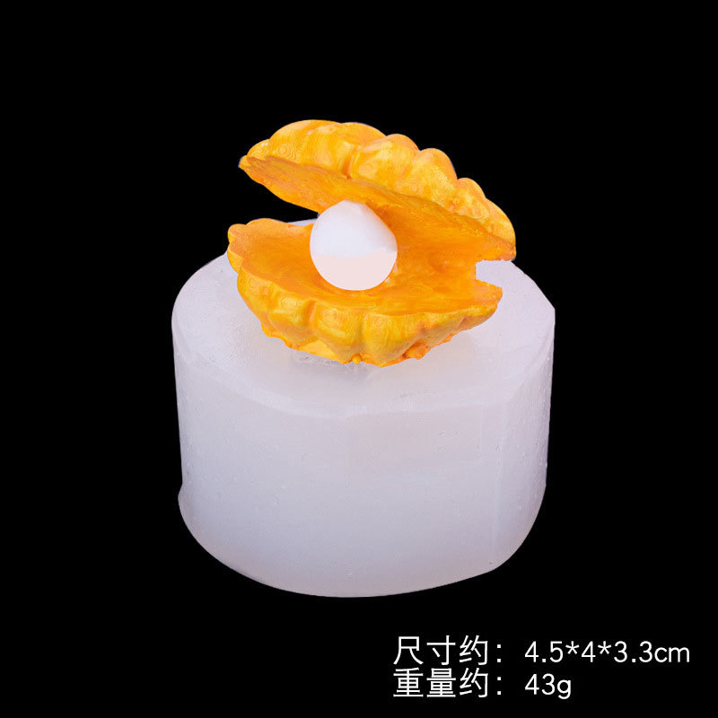 Concha de mejillón perla silicona molde creativo Mesa epoxi jabón hecho a mano aromaterapia