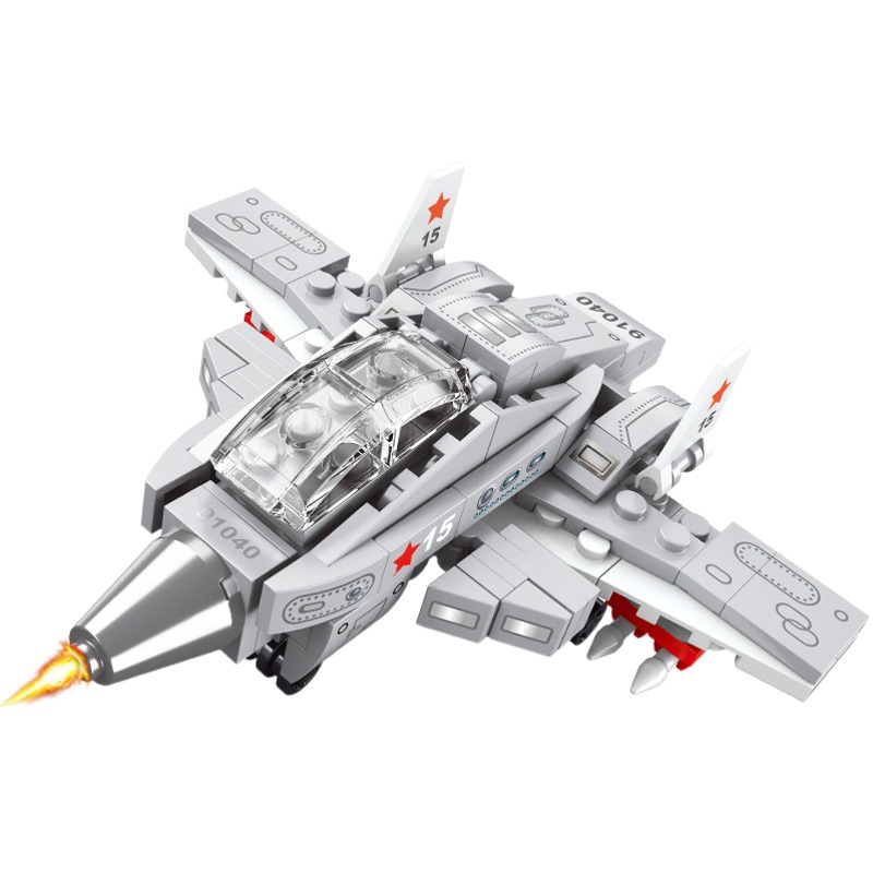 United Creation 7605 Serie Militar J-15 Avión de Combate, Bloques de Construcción, Modelo de Ensamblaje, Juguete Educativo para Niños image 1