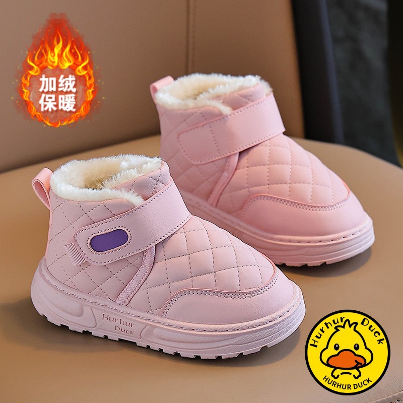 Botas de nieve para niños 2025 invierno nuevas botas de niñas con calentamiento de lana zapatos de algodón para niños zapatos de algodón para estudiantes primarios invierno image 6