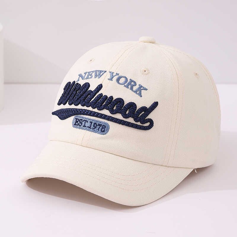 Sombreras de béisbol coreanas para niños primavera y otoño retro letras coreanas bordadas varones y niñas caprichos de boca de pato
