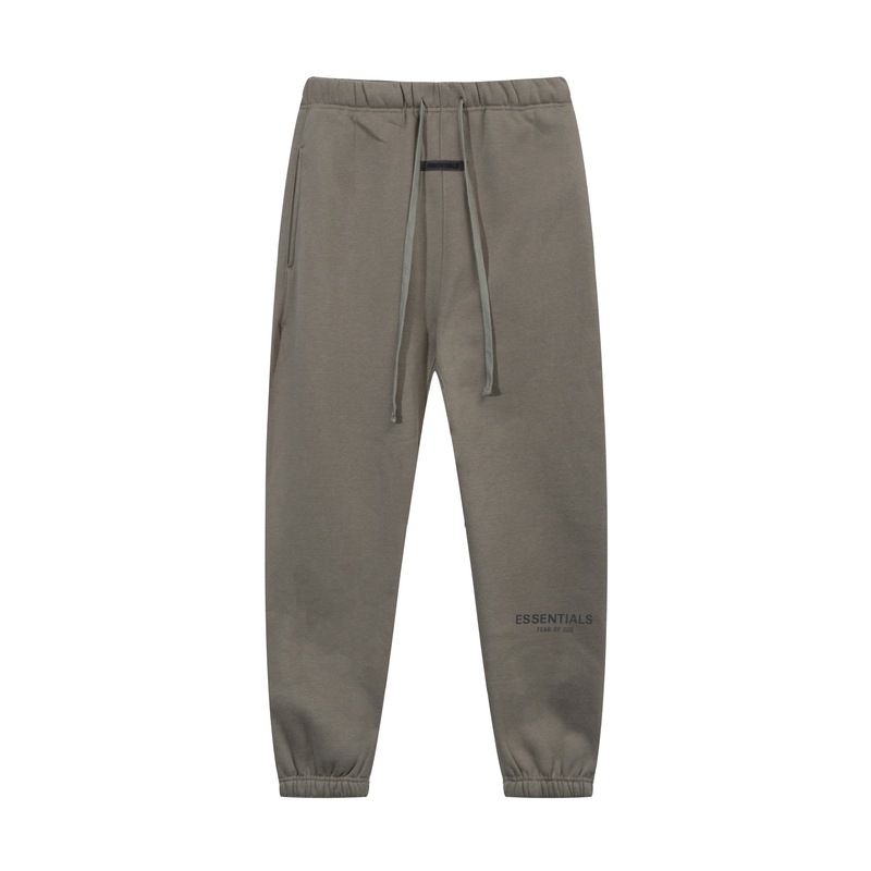 Fog Icon Double-Line 3m Reflective Drawstring Jogger Casual Fleece-Lined Sweatpants Unisex Straight-Leg Pants