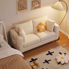 懒人沙发简约现代小户型家用客厅公寓出租房双人三人位可拆洗沙发