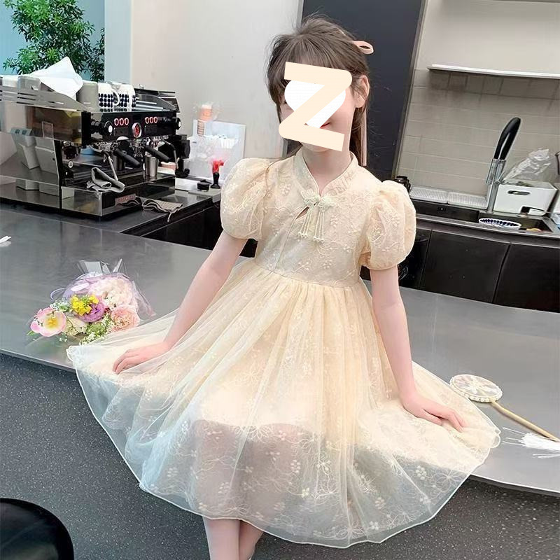 Girls' Summer Chinese Style Dress 2026 New Fashionable Children's Hanfu Princess Dress Girls' Dress