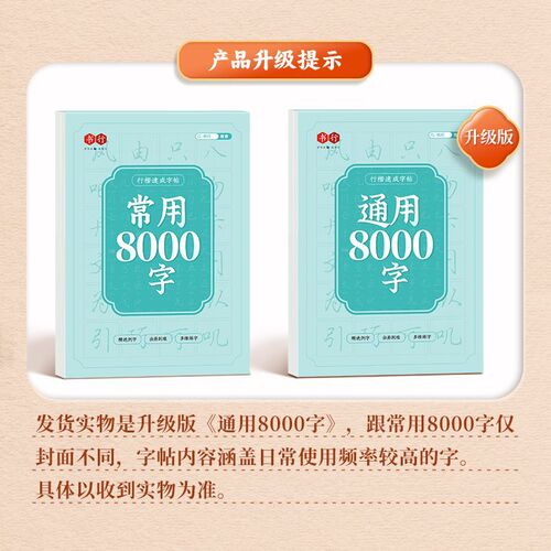 Common 8000 Characters in Running Script Calligraphy Script for Students and Adults: Fast Learning, Hard Pen Copying for Beginners【Distribution】