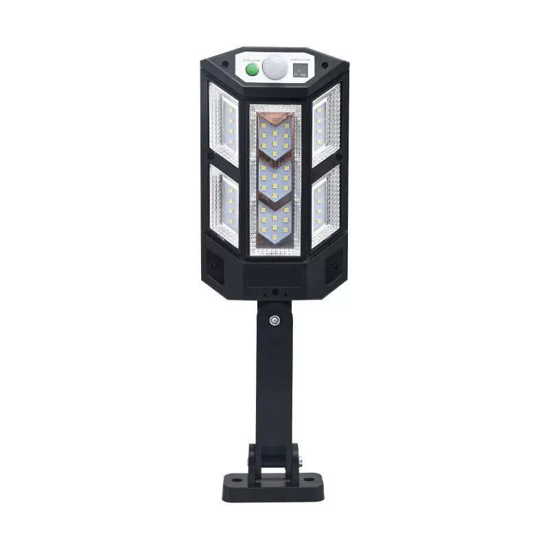 Solar street lamp with motion sensor and remote control, high luminosity, waterproof, 4–16 cells