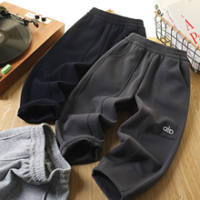 男童外贸出口风镰刀裤立体包腰工 潮流款童装批发P中大儿童运动裤