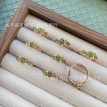 ����s925����Ƕ���������õ���ɫ��ָ �ٴ���Ž� ��Ů�н�ָ