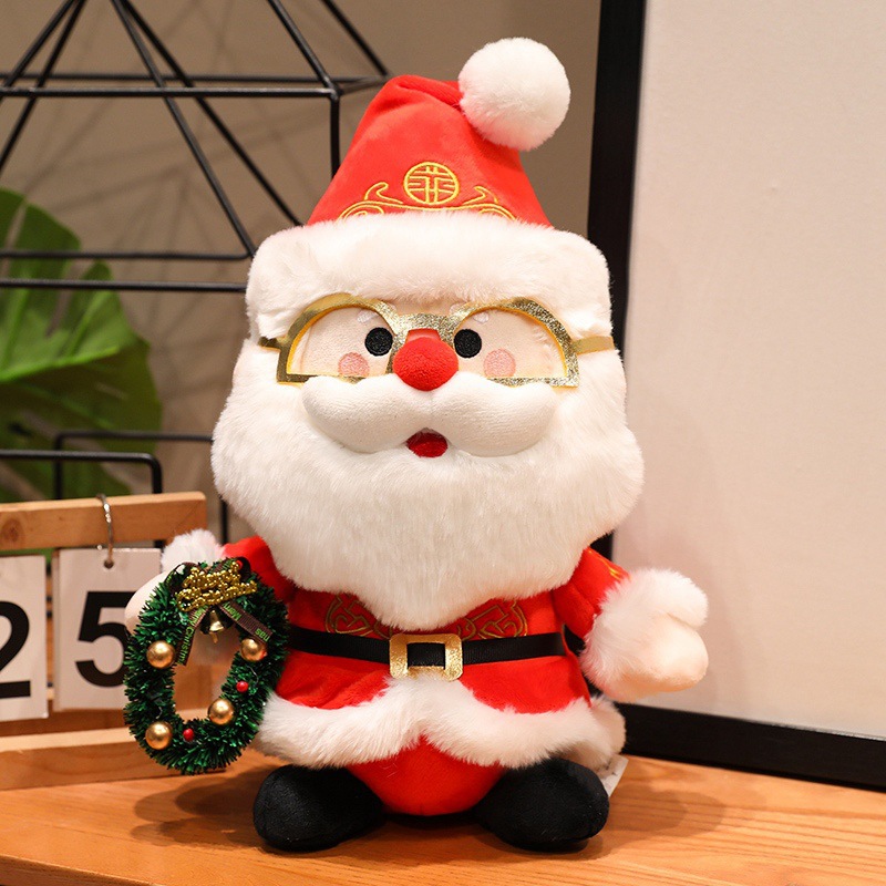 Muñecas de peluche de Santa Claus transfronterizas muñecas de Navidad decoraciones para niños muñecas de oficina adornos