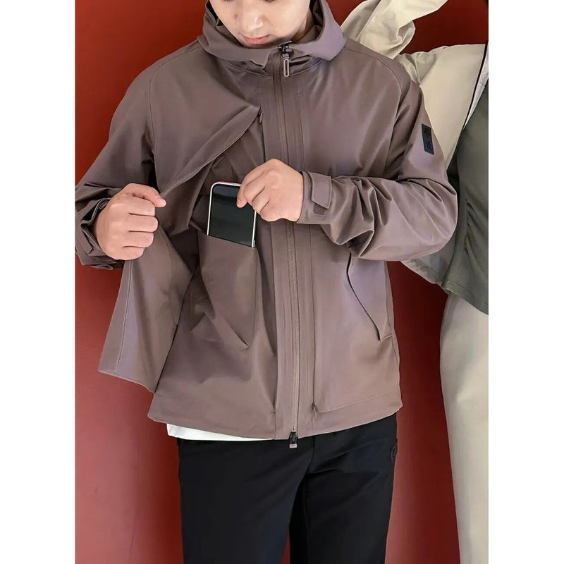 Men's Softshell Jacket 2025 New Spring and Autumn Hooded Windproof Waterproof Stretch Breathable Glue-Sealed Outdoor Jacket for Men Men's Softshell Jacket 2025 New Spring and Autumn Hooded Windproof Waterproof Stretch Breathable Glue-Sealed Outdoor Jacket for Men