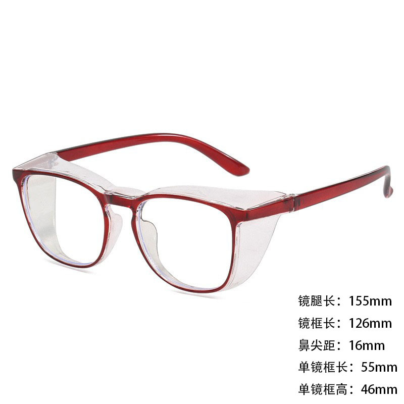 VGOファッションスポーツ99花粉防止メガネ防曇ブルーライト術後黒色保護目シリコンリング保護辺防風鏡