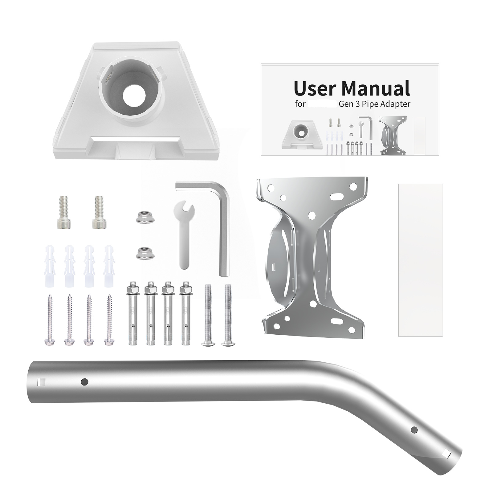 Soporte de Tubo Curvo para Techo ZY-81 Gen3 V4 Acero Inoxidable para Techo