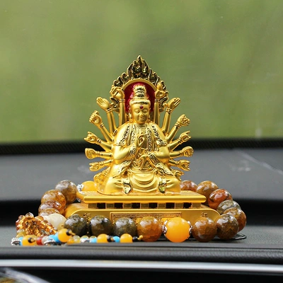 men's car car accessories alloy — Perfplant seat - cannot-add-perfume-square-bottom-thousand-hand-guanyin-dragon-pattern-agate