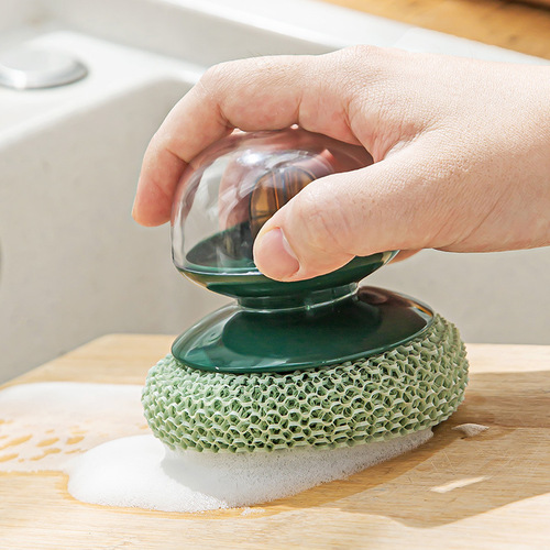 Cleaning brush, dishwashing brush, lazy pot washing brush, kitchen steel wool cleaning brush, no damage to the pot and pot brushing artifact