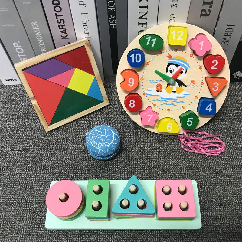 긴 세트 열 + 시계 + 요요 + 직소 퍼즐