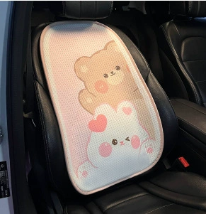 Seat cushion, seat cover Non-Slip Comfortable High-End Car Interior - honeycomb-care-bears-rabbit-cushion-backrest
