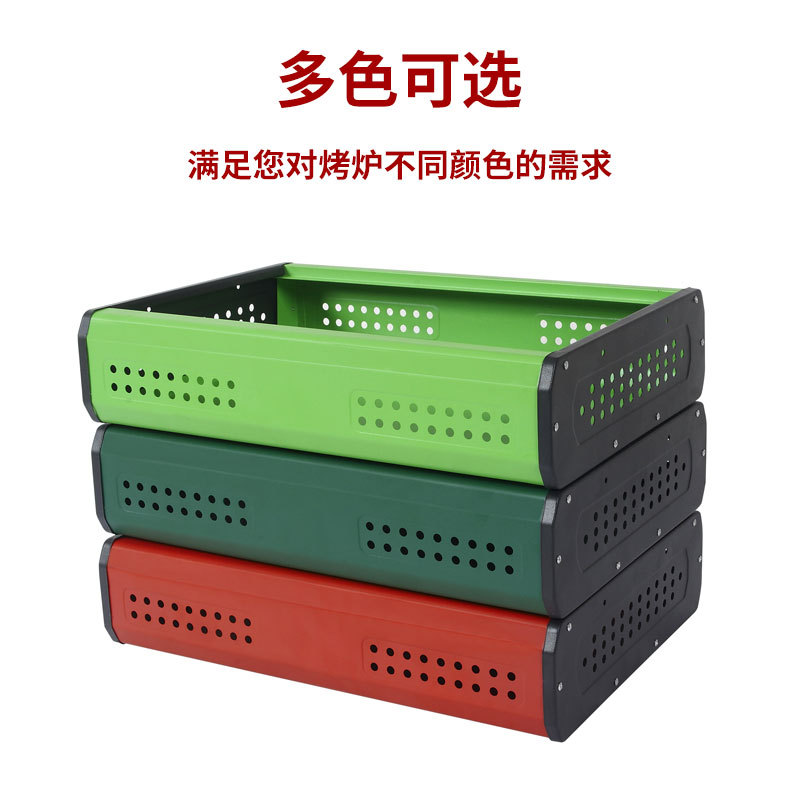 野營可摺疊燒烤爐燒烤架戶外便攜式木炭野營家用烤肉爐淄博燒烤爐