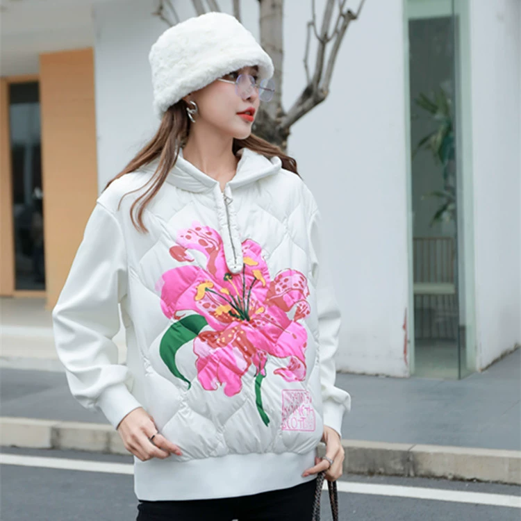 Анти-сезонное лечение! Осенне-Зимний новый короткий свитер на белом утином пуху 90, пуховик, простая универсальная куртка