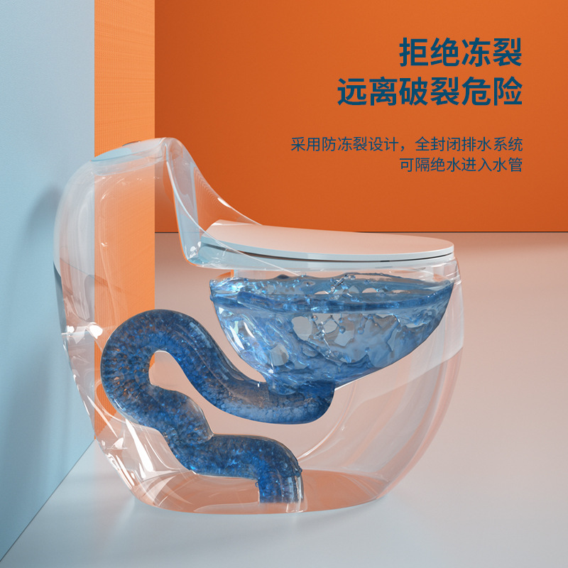 Nuevo hogar interior personalizado anti-bloqueo de una sola pieza fila de piso ultra-alto sifón moderno simple inodoro redondo al por mayor