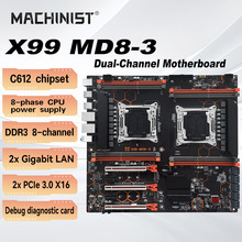 MACHINIST X99-MD8-3 Dual-way motherboard DDR3 PCIE X16*2