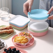 塑料盤子圓盤吐骨碟日式簡約多功能托盤PP餐具方形水果碗廠家批發